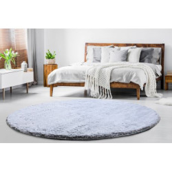 Dywan LAPIN Shaggy koło szary / kość słoniowa, antypoślizgowy, do prania koło 80cm Dywan LAPIN Shaggy koło szary / kość słoniowa, antypoślizgowy, do prania koło 80cm