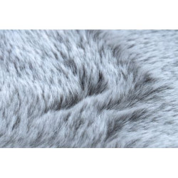 Dywan LAPIN Shaggy koło szary / kość słoniowa, antypoślizgowy, do prania koło 80cm Dywan LAPIN Shaggy koło szary / kość słoniowa, antypoślizgowy, do prania koło 80cm