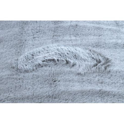 Dywan LAPIN Shaggy koło szary / kość słoniowa, antypoślizgowy, do prania koło 60cm Dywan LAPIN Shaggy koło szary / kość słoniowa, antypoślizgowy, do prania koło 60cm