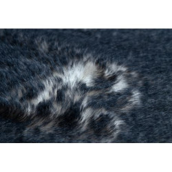 Dywan LAPIN Shaggy koło kość słoniowa / czarny, antypoślizgowy, do prania koło 180cm Dywan LAPIN Shaggy koło kość słoniowa / czarny, antypoślizgowy, do prania koło 180cm