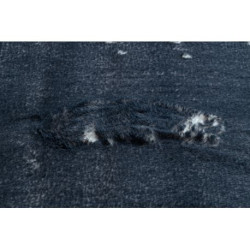 Dywan LAPIN Shaggy koło kość słoniowa / czarny, antypoślizgowy, do prania koło 180cm Dywan LAPIN Shaggy koło kość słoniowa / czarny, antypoślizgowy, do prania koło 180cm