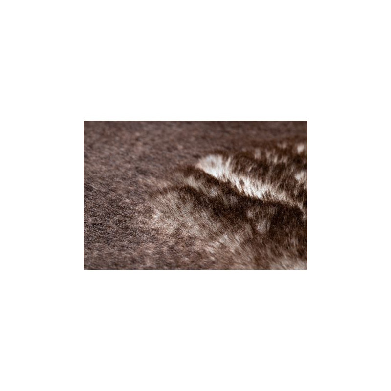 Dywan LAPIN Shaggy koło kość słoniowa / czekolada antypoślizgowy, do prania koło 180cm Dywan LAPIN Shaggy koło kość słoniowa / czekolada antypoślizgowy, do prania koło 180cm
