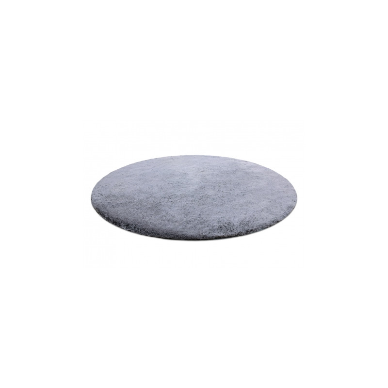 Dywan LAPIN Shaggy koło czarny / kość słoniowa, antypoślizgowy, do prania koło 60cm Dywan LAPIN Shaggy koło czarny / kość słoniowa, antypoślizgowy, do prania koło 60cm