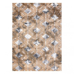 Dywan OPERA 0A006A C90 62 Romby, przecierany, vintage - Strukturalny, dwa poziomy runa miedziany / szary 160x230cm