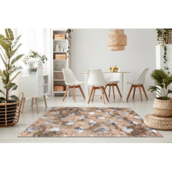 Dywan OPERA 0A006A C90 62 Romby, przecierany, vintage - Strukturalny, dwa poziomy runa miedziany / szary 160x230cm