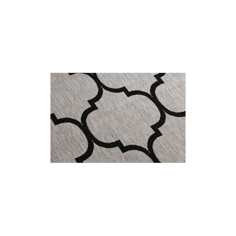 DYWAN SZNURKOWY SIZAL FLOORLUX 20608 , koniczyna marokańska, trellis srebrny / czarny 60x110cm DYWAN SZNURKOWY SIZAL FLOORLUX 20608 , koniczyna marokańska, trellis srebrny / czarny 60x110cm