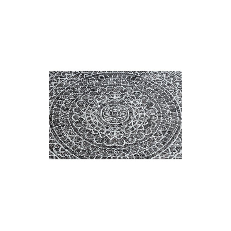Dywan SZNURKOWY SIZAL LOFT 21207 Rozeta koło BOHO kość słoniowa/srebrny/szary koło 120cm Dywan SZNURKOWY SIZAL LOFT 21207 Rozeta koło BOHO kość słoniowa/srebrny/szary koło 120cm