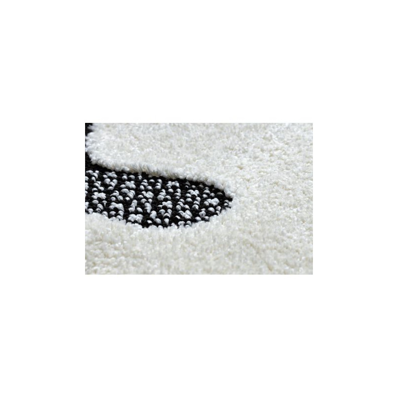 Dywan dziecięcy JOY Koło Sheep owca, dla dzieci - Strukturalny, dwa poziomy runa krem / czarny koło 160cm Dywan dziecięcy JOY Koło Sheep owca, dla dzieci - Strukturalny, dwa poziomy runa krem / czarny koło 160cm