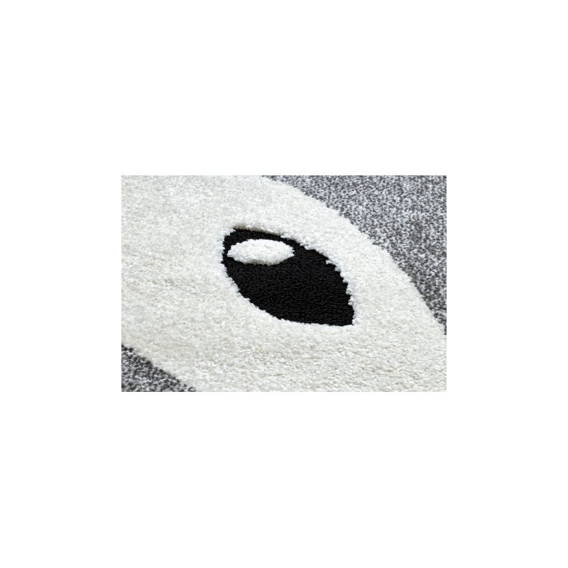 Dywan dziecięcy JOY Koło Fox lisek, dla dzieci - Strukturalny, dwa poziomy runa szary / krem koło 120cm Dywan dziecięcy JOY Koło Fox lisek, dla dzieci - Strukturalny, dwa poziomy runa szary / krem koło 120cm
