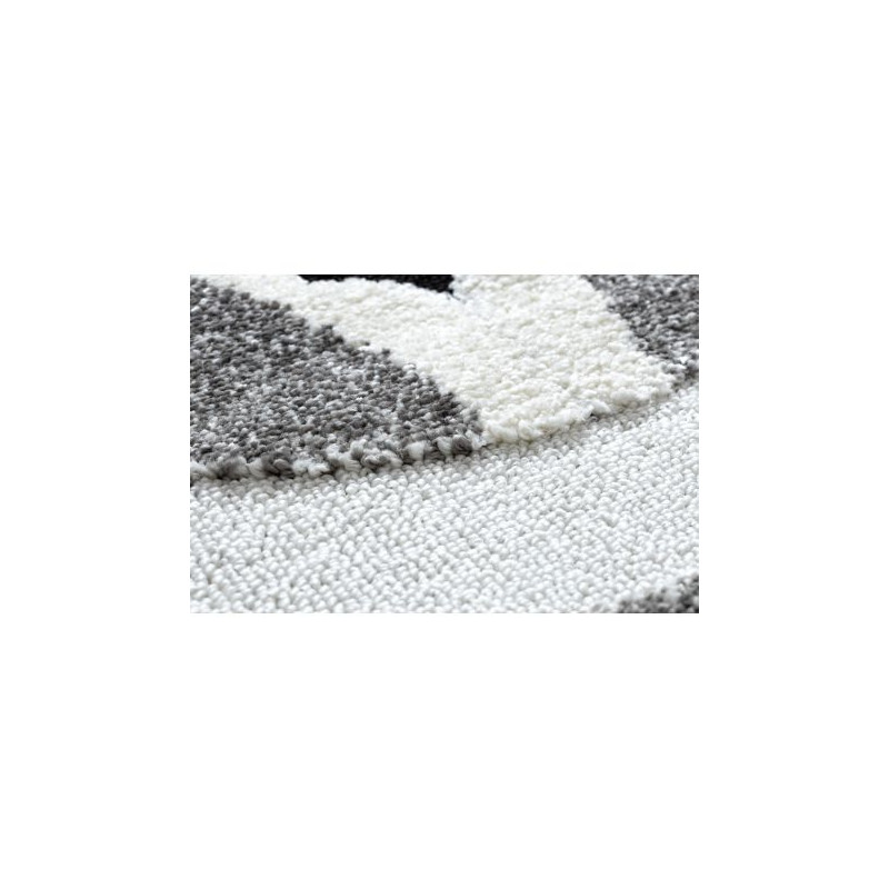 Dywan dziecięcy JOY Fox lisek, dla dzieci - Strukturalny, dwa poziomy runa szary / krem 160x220cm