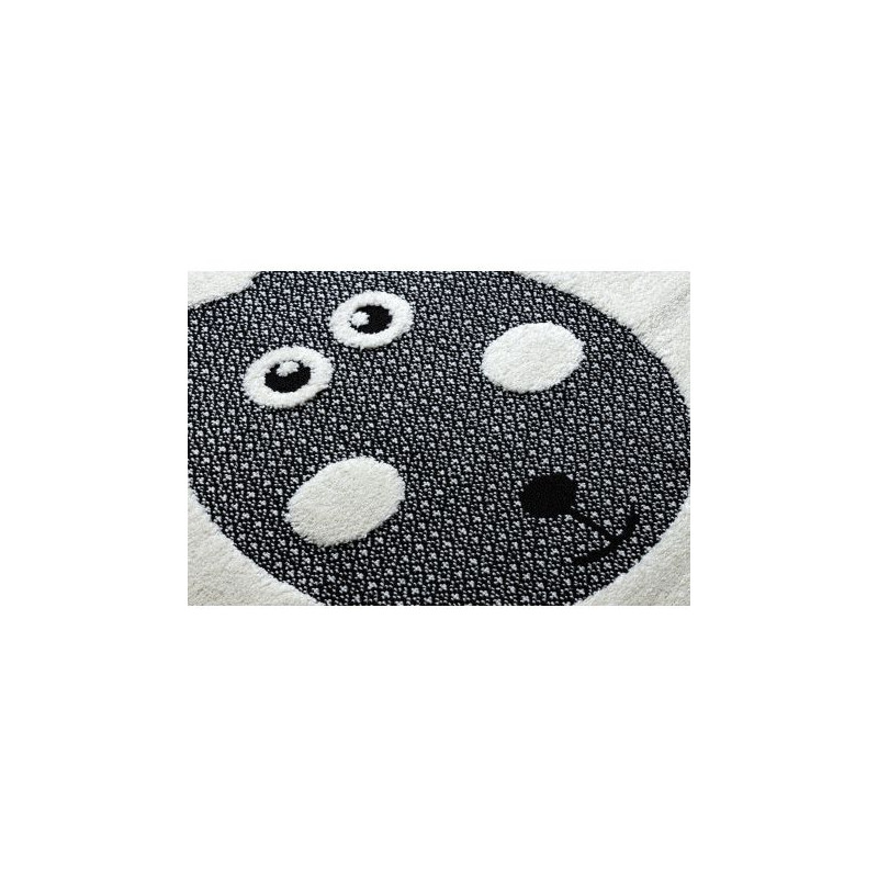 Dywan dziecięcy JOY Sheep owca, dla dzieci - Strukturalny, dwa poziomy runa krem / czarny 140x190cm Dywan dziecięcy JOY Sheep owca, dla dzieci - Strukturalny, dwa poziomy runa krem / czarny 140x190cm