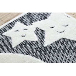 Dywan dziecięcy JOY Moon księżyc, dla dzieci - Strukturalny, dwa poziomy runa szary / krem 140x190cm Dywan dziecięcy JOY Moon księżyc, dla dzieci - Strukturalny, dwa poziomy runa szary / krem 140x190cm
