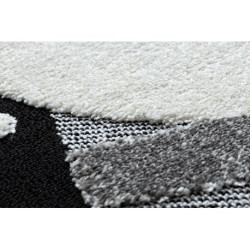 Dywan dziecięcy JOY Santa Święty Mikołaj dla dzieci - Strukturalny, dwa poziomy runa czarny / krem 120x170cm Dywan dziecięcy JOY Santa Święty Mikołaj dla dzieci - Strukturalny, dwa poziomy runa czarny / krem 120x170cm