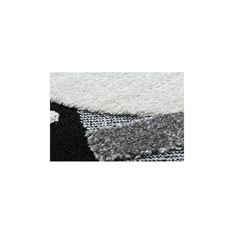 Dywan dziecięcy JOY Santa Święty Mikołaj dla dzieci - Strukturalny, dwa poziomy runa czarny / krem 120x170cm Dywan dziecięcy JOY Santa Święty Mikołaj dla dzieci - Strukturalny, dwa poziomy runa czarny / krem 120x170cm