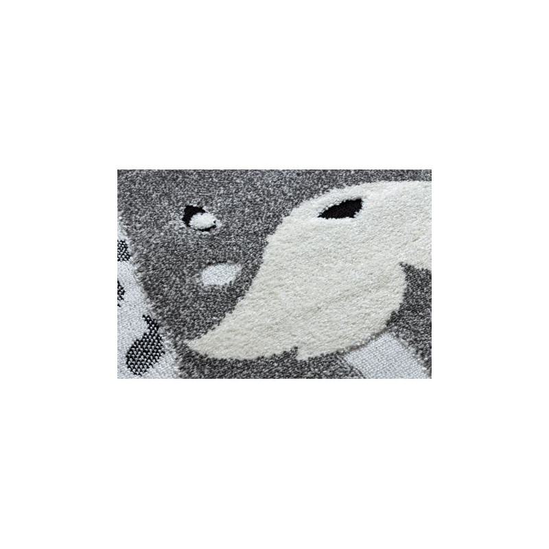 Dywan dziecięcy JOY Walrus mors, dla dzieci - Strukturalny, dwa poziomy runa szary / krem 120x170cm Dywan dziecięcy JOY Walrus mors, dla dzieci - Strukturalny, dwa poziomy runa szary / krem 120x170cm