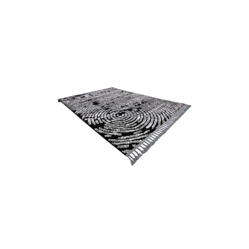 Dywan MAROC G8499 czarny / biały Frędzle berberyjski marokański shaggy 120x170cm