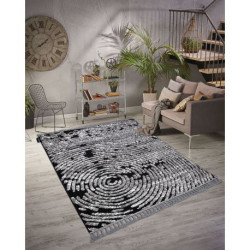 Dywan MAROC G8499 czarny / biały Frędzle berberyjski marokański shaggy 120x170cm