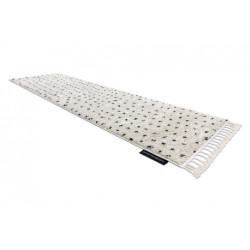 Dywan, Chodnik BERBER SYLA B752 kropki krem - do kuchni, przedpokoju, na korytarz 60x250cm