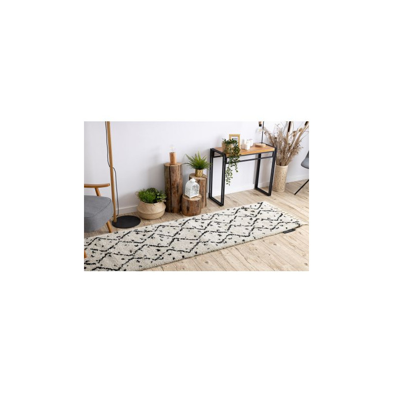 Dywan, Chodnik BERBER TETUAN B751 zygzak krem - do kuchni, przedpokoju, na korytarz 70x250cm