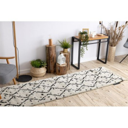 Dywan, Chodnik BERBER TETUAN B751 zygzak krem - do kuchni, przedpokoju, na korytarz 70x300cm