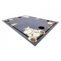 Dywan BCF FLASH Hippo 3993 - Hipopotam, hipek szary 160x220cm
