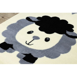 Dywan BCF FLASH Sheep 4000 - Owca, owieczka krem / szary 140x190cm Dywan BCF FLASH Sheep 4000 - Owca, owieczka krem / szary 140x190cm