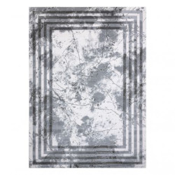 Dywan AKRYL VALS 01553A C53 74 Ramka marmur szary / kość słoniowa 70x140cm