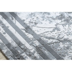 Dywan AKRYL VALS 01553A C53 74 Ramka marmur szary / kość słoniowa 70x140cm