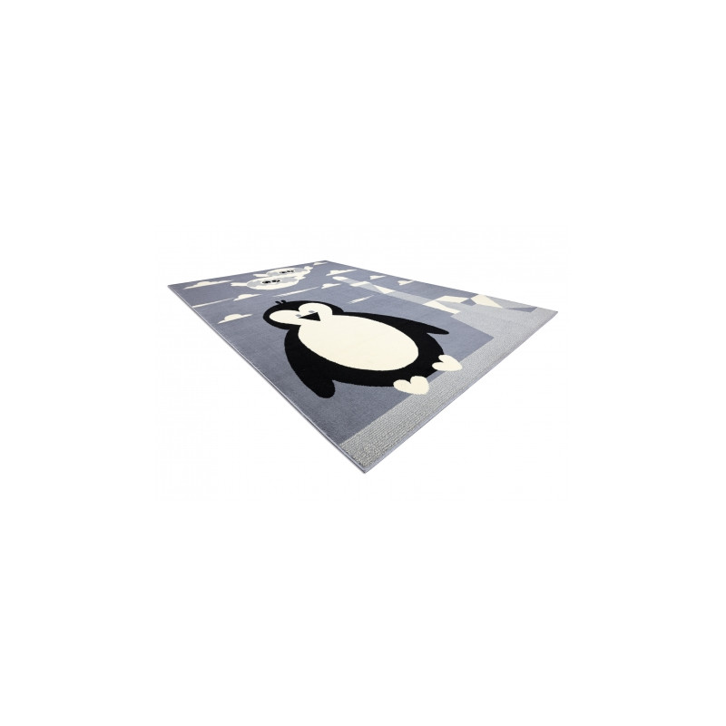 Dywan BCF FLASH Penguin 3997 - Pingwin, pingwinek szary 120x160cm