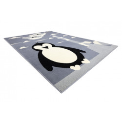 Dywan BCF FLASH Penguin 3997 - Pingwin, pingwinek szary 140x190cm