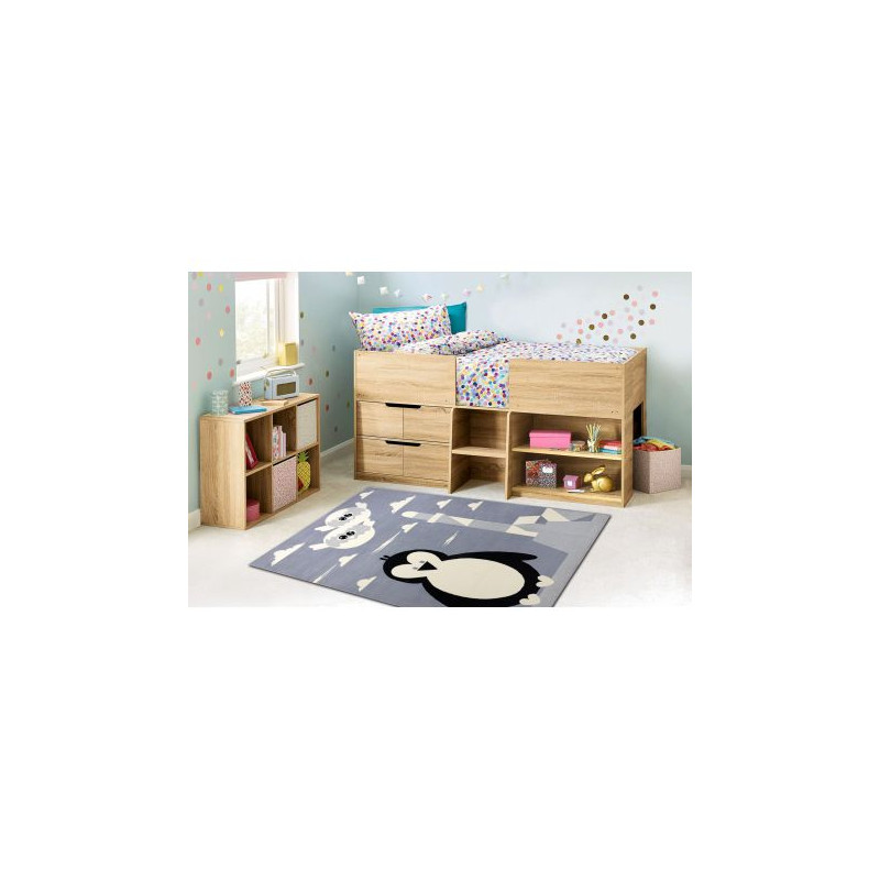 Dywan BCF FLASH Penguin 3997 - Pingwin, pingwinek szary 160x220cm
