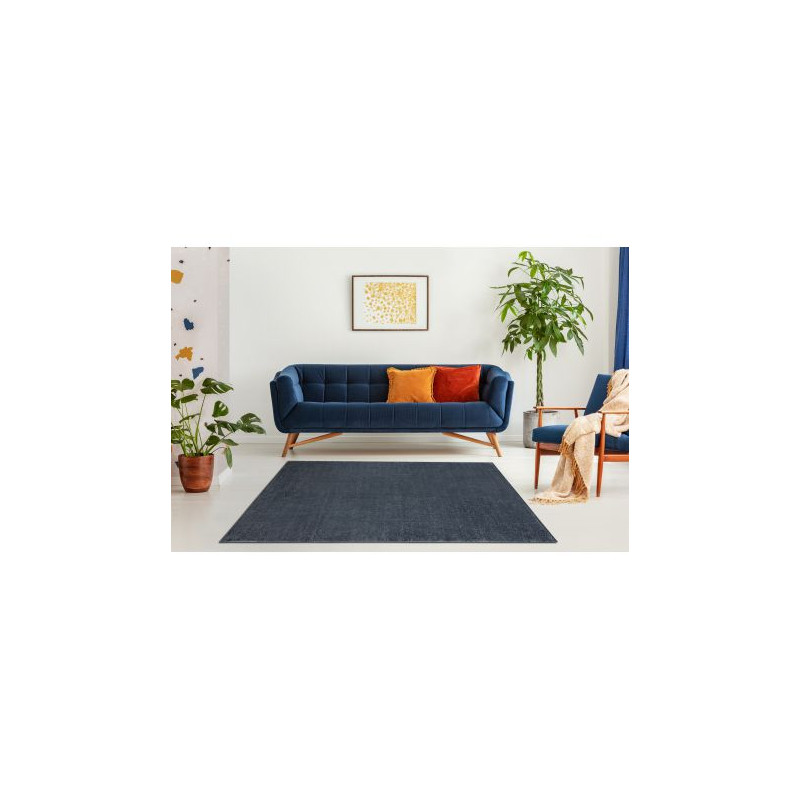 Dywan SOFT 2485 K60 55 Jednolity, jednokolorowy ciemny szary 80x150cm