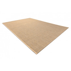 DYWAN SZNURKOWY SIZAL FLOORLUX 20580 gładki, jednolity, jednokolorowy - natural / coffeee 60x110cm