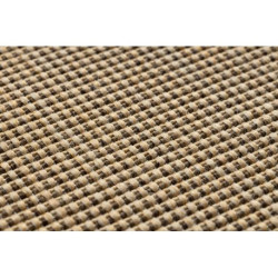 DYWAN SZNURKOWY SIZAL FLOORLUX 20580 gładki, jednolity, jednokolorowy - natural / coffeee 240x330cm