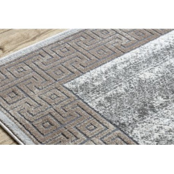 Dywan NOBLE nowoczesny 1512 67 Ramka, grecki vintage przecierany - Strukturalny, dwa poziomy runa krem / beż 160x220cm Dywan NOBLE nowoczesny 1512 67 Ramka, grecki vintage przecierany - Strukturalny, dwa poziomy runa krem / beż 160x220cm