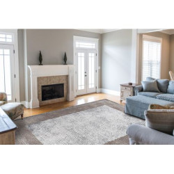 Dywan NOBLE nowoczesny  9730 67 Ramka vintage przecierany - Strukturalny, dwa poziomy runa krem / beż 160x220cm