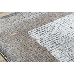 Dywan NOBLE nowoczesny  9730 67 Ramka vintage przecierany - Strukturalny, dwa poziomy runa krem / beż 180x270cm