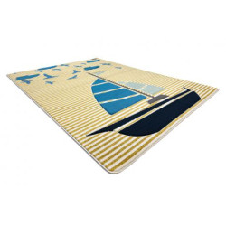 Dywan PETIT SAIL łódka, żaglówka złoty 200x290cm