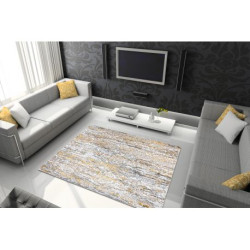 Dywan GLOSS nowoczesny  8487 63 Ornament, stylowy, glamour złoty / beż 80x150cm