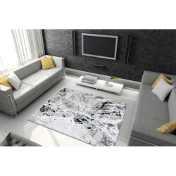 Dywan GLOSS nowoczesny  8488 37 Abstrakcja stylowy, glamour beż / szary 120x170cm
