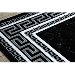 Dywan GLOSS nowoczesny 2813 87 stylowy, ramka, grecki czarny / szary 60x200 cm Dywan GLOSS nowoczesny 2813 87 stylowy, ramka, grecki czarny / szary 60x200 cm