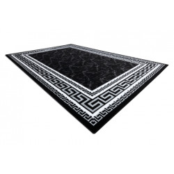 Dywan GLOSS nowoczesny 2813 87 stylowy, ramka, grecki czarny / szary 80x200cm Dywan GLOSS nowoczesny 2813 87 stylowy, ramka, grecki czarny / szary 80x200cm