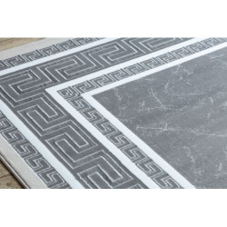 Dywan GLOSS nowoczesny  2813 27 stylowy, ramka, grecki szary 140x190cm