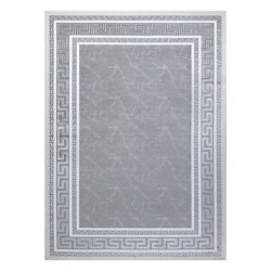 Dywan GLOSS nowoczesny 2813 27 stylowy, ramka, grecki szary 70x250cm