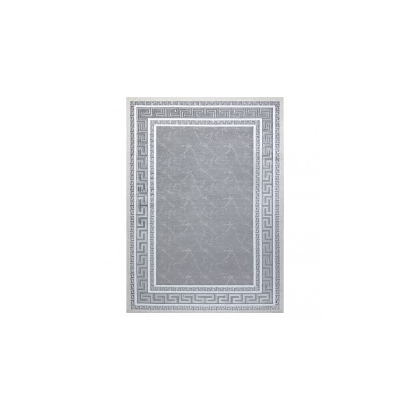 Dywan GLOSS nowoczesny 2813 27 stylowy, ramka, grecki szary 80x300cm Dywan GLOSS nowoczesny 2813 27 stylowy, ramka, grecki szary 80x300cm