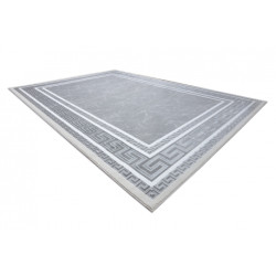 Dywan GLOSS nowoczesny 2813 27 stylowy, ramka, grecki szary 80x300cm Dywan GLOSS nowoczesny 2813 27 stylowy, ramka, grecki szary 80x300cm