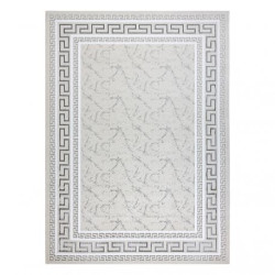 Dywan GLOSS nowoczesny  2813 57 stylowy, ramka, grecki kość słoniowa / szary 200x290cm