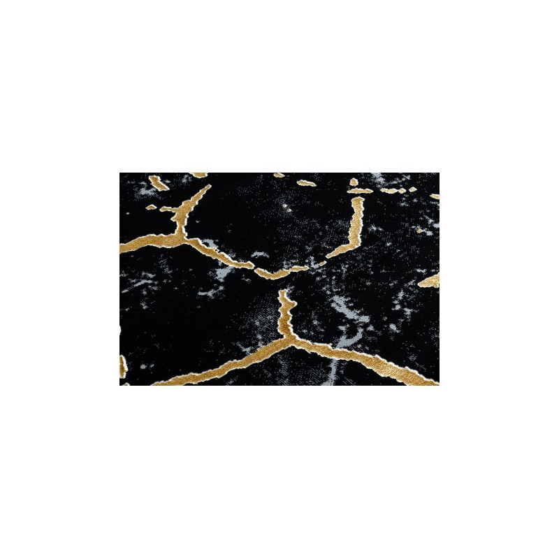 Dywan GLOSS nowoczesny  410A 86 Marmur, kamień, stylowy, glamour czarny / złoty 120x170cm