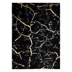 Dywan GLOSS nowoczesny  410A 86 Marmur, kamień, stylowy, glamour czarny / złoty 280x370cm