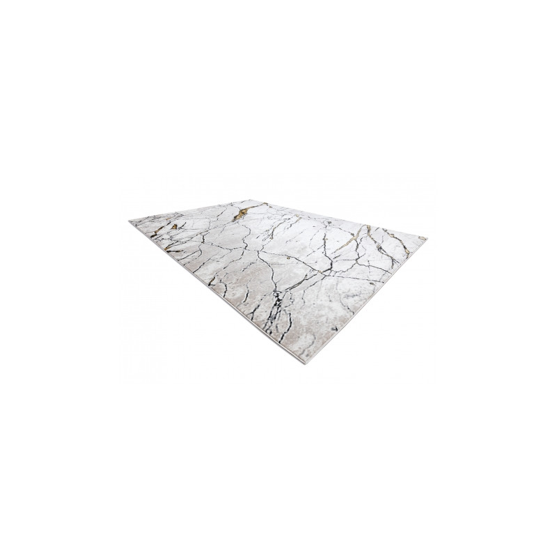 Dywan GLOSS nowoczesny 529A 53 Marmur, kamień, stylowy, glamour kość słoniowa / beż 140x190cm